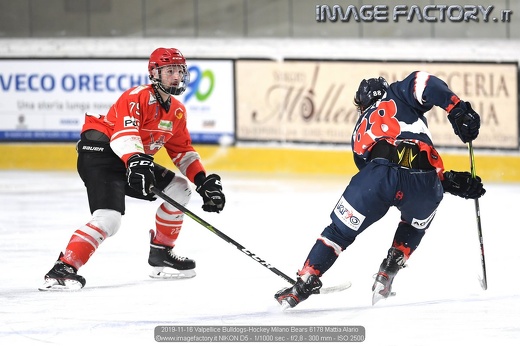 2019-11-16 Valpellice Bulldogs-Hockey Milano Bears 6178 Mattia Alario